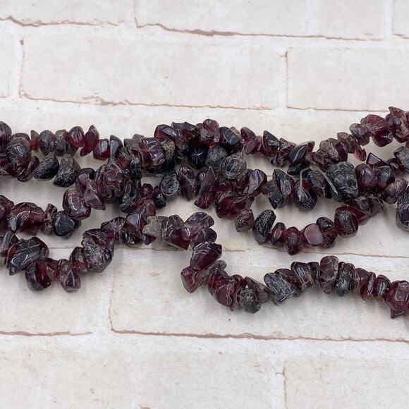 Custom Variety Pack Other - Garnet Chips Full Strand Jewelry Making Supplies